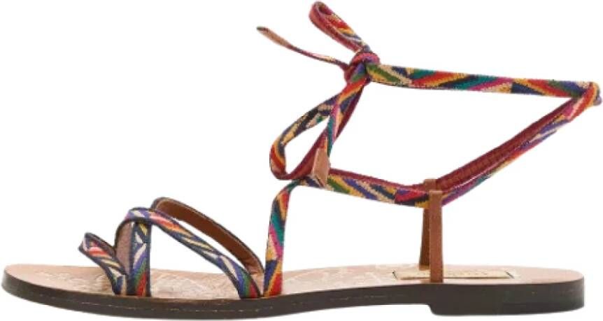 Valentino Vintage Pre-owned Fabric sandals Multicolor Dames