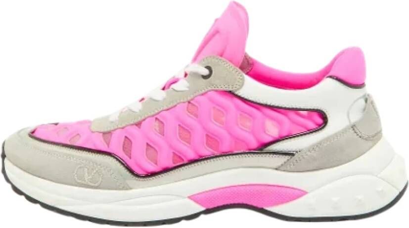 Valentino Vintage Pre-owned Fabric sneakers Pink Dames