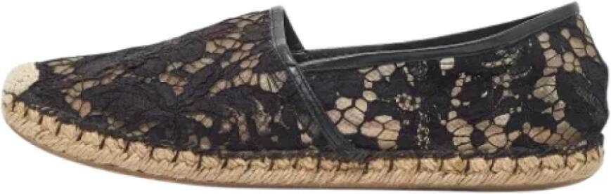 Valentino Vintage Pre-owned Lace flats Black Dames