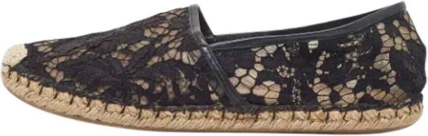 Valentino Vintage Pre-owned Lace flats Black Dames