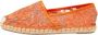 Valentino Vintage Pre-owned Lace flats Orange Dames - Thumbnail 1