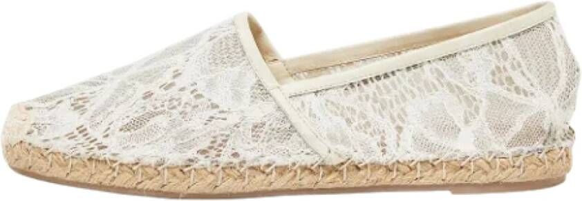 Valentino Vintage Pre-owned Lace flats White Dames
