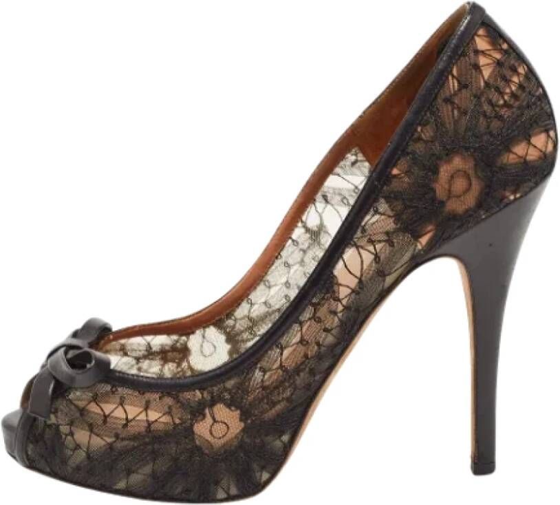 Valentino Vintage Pre-owned Lace heels Black Dames