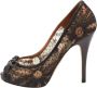 Valentino Vintage Pre-owned Lace heels Black Dames - Thumbnail 1