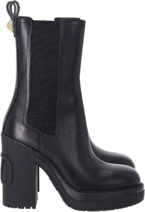 Valentino Vintage Pre-owned Leather boots Black Dames