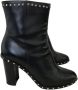 Valentino Vintage Pre-owned Leather boots Black Dames - Thumbnail 1
