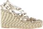 Valentino Vintage Pre-owned Leather espadrilles Beige Dames - Thumbnail 1