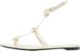 Valentino Vintage Pre-owned Leather flats Beige Dames - Thumbnail 1