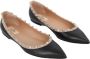 Valentino Vintage Pre-owned Leather flats Black Dames - Thumbnail 1