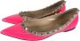 Valentino Vintage Pre-owned Leather flats Pink Dames - Thumbnail 1