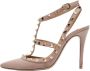 Valentino Vintage Pre-owned Leather heels Beige Dames - Thumbnail 1