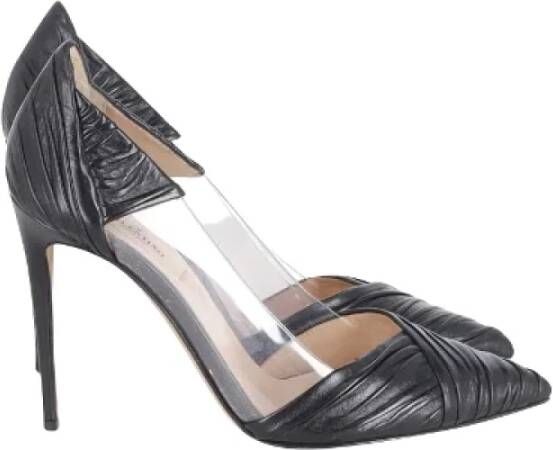 Valentino Vintage Pre-owned Leather heels Black Dames