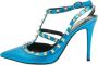 Valentino Vintage Pre-owned Leather heels Blue Dames - Thumbnail 1