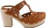 Valentino Vintage Pre-owned Leather heels Brown Dames - Thumbnail 1
