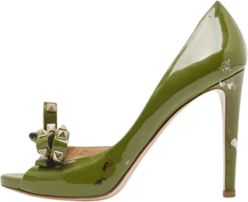 Valentino Vintage Pre-owned Leather heels Green Dames