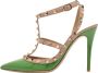 Valentino Vintage Pre-owned Leather heels Green Dames - Thumbnail 1