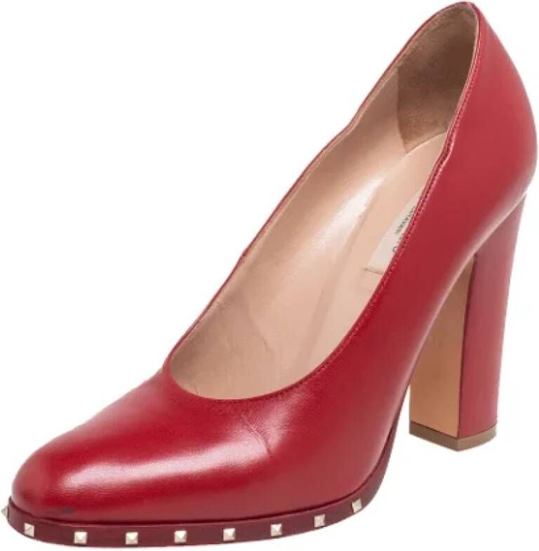 Valentino Vintage Pre-owned Leather heels Red Dames