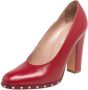 Valentino Vintage Pre-owned Leather heels Red Dames - Thumbnail 1