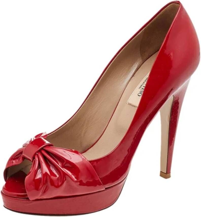 Valentino Vintage Pre-owned Leather heels Red Dames