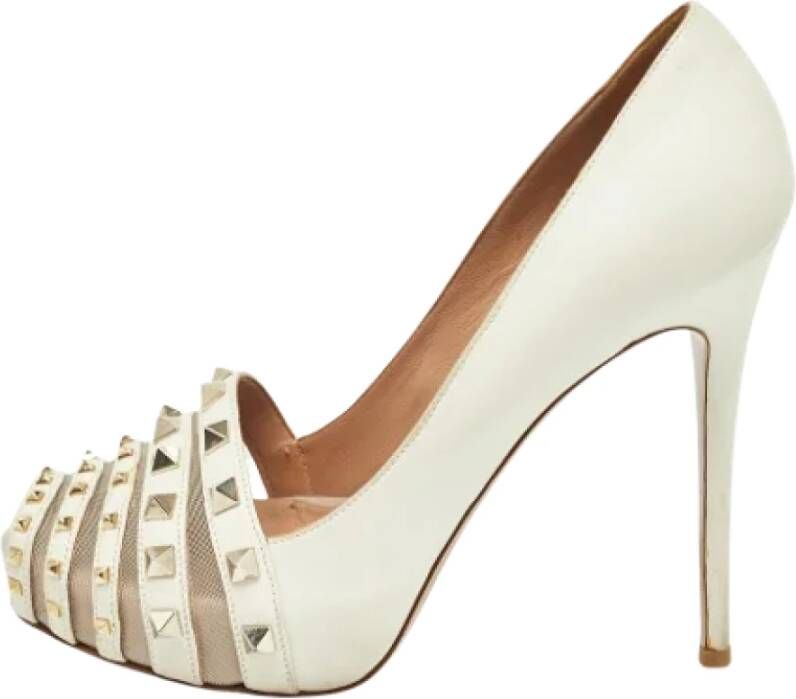 Valentino Vintage Pre-owned Leather heels White Dames