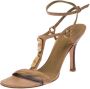 Valentino Vintage Pre-owned Leather sandals Beige Dames - Thumbnail 1