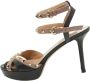 Valentino Vintage Pre-owned Leather sandals Black Dames - Thumbnail 1
