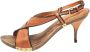 Valentino Vintage Pre-owned Leather sandals Brown Dames - Thumbnail 1