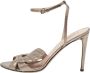 Valentino Vintage Pre-owned Leather sandals Gray Dames - Thumbnail 1
