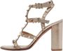 Valentino Vintage Pre-owned Leather sandals Gray Dames - Thumbnail 1