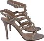 Valentino Vintage Pre-owned Leather sandals Gray Dames - Thumbnail 1