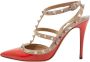 Valentino Vintage Pre-owned Leather sandals Orange Dames - Thumbnail 1