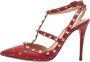 Valentino Vintage Pre-owned Leather sandals Red Dames - Thumbnail 1