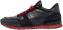 Valentino Vintage Pre-owned Leather sneakers Black Dames - Thumbnail 1