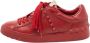 Valentino Vintage Pre-owned Leather sneakers Red Dames - Thumbnail 1