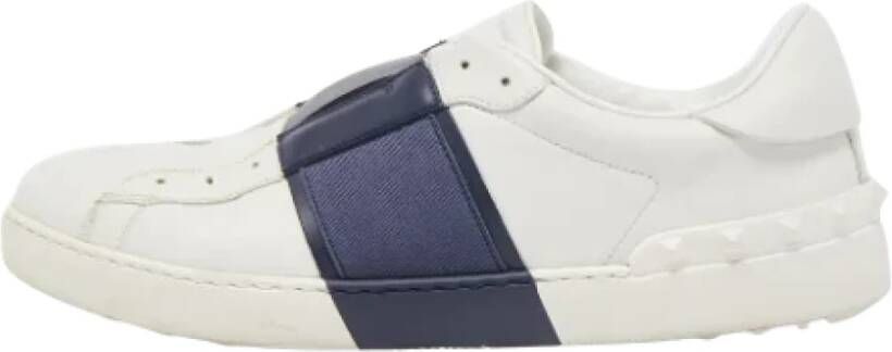 Valentino Vintage Pre-owned Leather sneakers White Dames