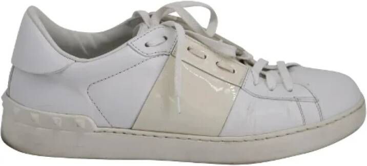 Valentino Vintage Pre-owned Leather sneakers White Heren
