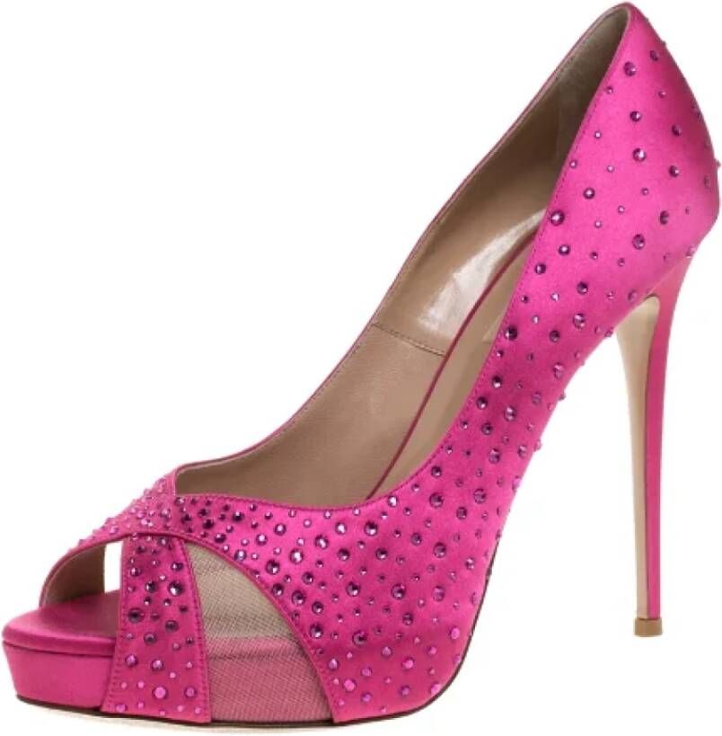 Valentino Vintage Pre-owned Mesh heels Pink Dames