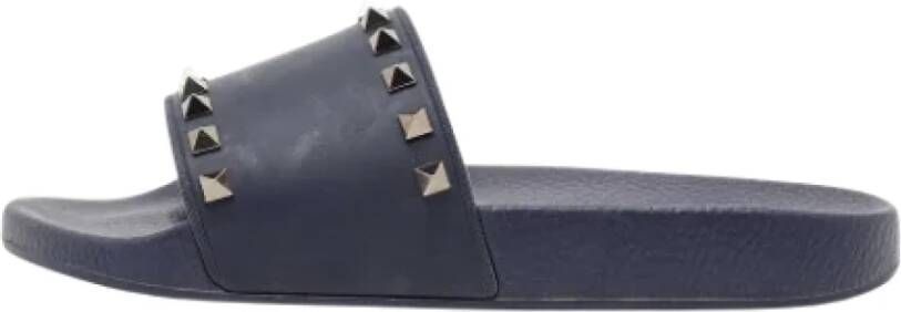 Valentino Vintage Pre-owned Rubber flats Blue Dames