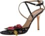 Valentino Vintage Pre-owned Satin sandals Black Dames - Thumbnail 1