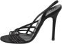 Valentino Vintage Pre-owned Satin sandals Black Dames - Thumbnail 1
