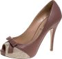 Valentino Vintage Pre-owned Suede heels Beige Dames - Thumbnail 1