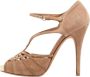 Valentino Vintage Pre-owned Suede sandals Brown Dames - Thumbnail 1
