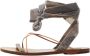 Valentino Vintage Pre-owned Velvet sandals Gray Dames - Thumbnail 1