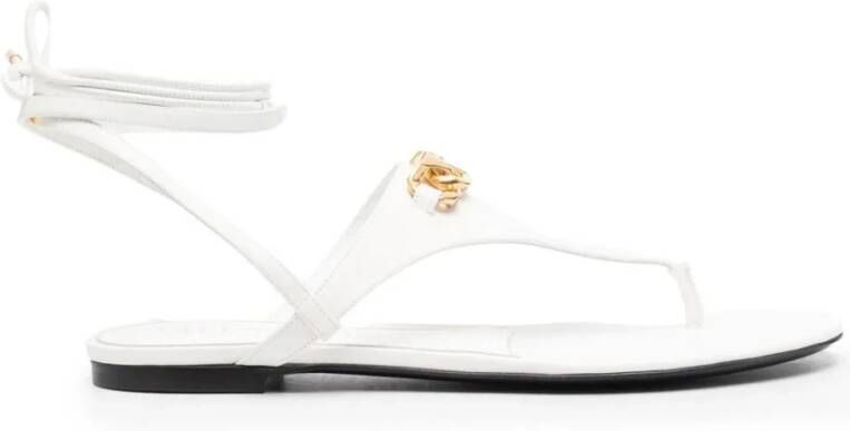 Valentino Vlogo Leather Sandals