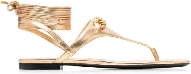 Valentino VLogo Signature leren sandalen