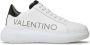 Valentino Witte Leren Sneakers met Logo Lettering White Heren - Thumbnail 1