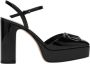 Valentino Zwarte Signature Hoge Hak Sandalen - Thumbnail 1