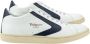 Valsport 1920 Blauwe Leren Sneakers Boomerang Zool - Thumbnail 1