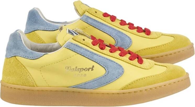 Valsport 1920 Geel Blauw Leren Suède Sneakers
