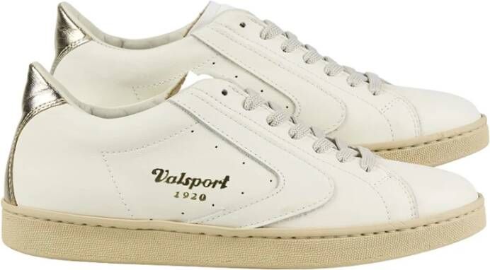 Valsport 1920 Gewatteerde Tong Bianco Oro Sneakers